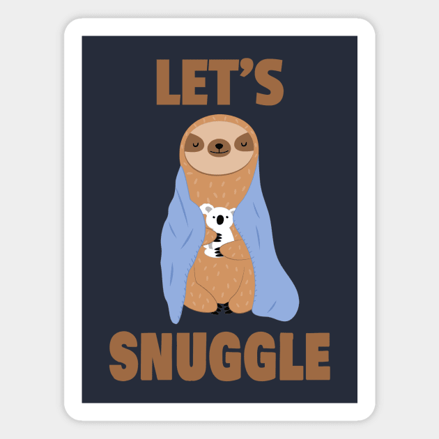 Snuggle Sloth Magnet by RockettGraph1cs